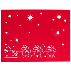 MICA Living Platzmatte - Aus Filz - 40 X 30 Cm - Rot