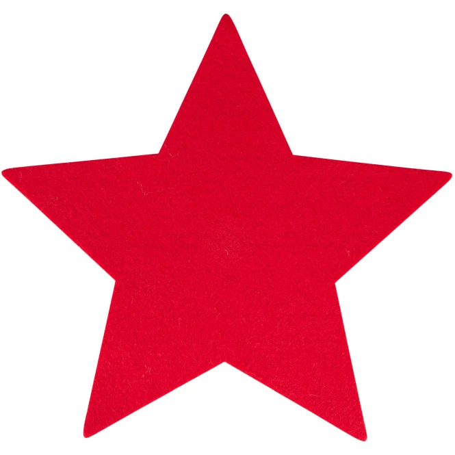 MICA Living Platzset - Stern - Aus Filz - Ø = 35 Cm - Rot 3 MICA Living Platzset - Stern - Aus Filz - Ø = 35 Cm - Rot