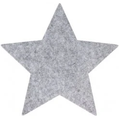 MICA Living Platzset - Stern - Aus Filz - Ø = 35 Cm - Grau