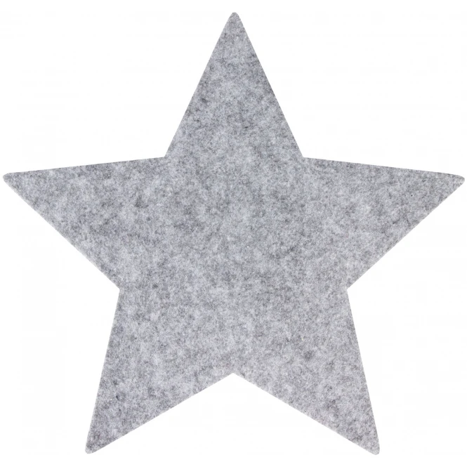 MICA Living Platzset - Stern - Aus Filz - Ø = 35 Cm - Grau 3 MICA Living Platzset - Stern - Aus Filz - Ø = 35 Cm - Grau
