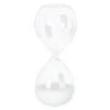 MICA Living Standdeko - Sanduhr - Aus Glas - Ca. 5 X 5 X 12,5 Cm - Weiß -MICA decoration Shop 199996