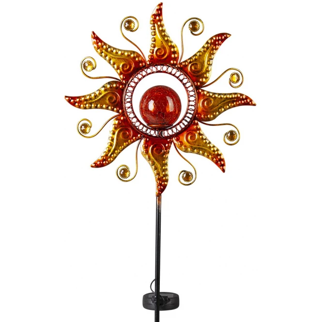 MICA Living Pflanzenstecker Mit Solarlampe - Sonne - Ca. 29 X 6,5 X 107,5 Cm 3 MICA Living Pflanzenstecker Mit Solarlampe - Sonne - Ca. 29 X 6,5 X 107,5 Cm