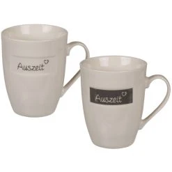 Sonstiger Hersteller Tasse - Auszeit - Aus Keramik - 10 Cm - 1 Stück -MICA decoration Shop 206436