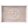 Sonstiger Hersteller Tablett - I Love My Home - Aus Holz - Verschiedene Größen -MICA decoration Shop 206442 206443 2