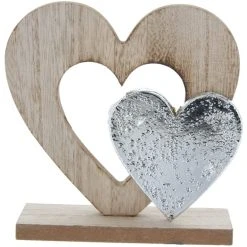 MICA Living Standdeko - Herzen - 13,5 X 5 X 17 Cm
