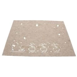 MICA Living Platzmatte - Aus Filz - 40 X 30 Cm - Beige