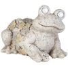 MICA Living LED-Solarfrosch - Aus Magnesia - 28,5 X 25 X 22 Cm -MICA decoration Shop 213490