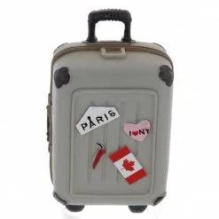 MICA Living Spardose - Koffertrolley - Aus Terrakotta - Ca. 15 X 6,5 X 8,5 Cm