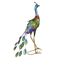 MICA Living Standdeko - Pfau - Ca. 24 X 16 X 57 Cm -MICA decoration Shop 214133 neu 2