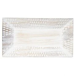 MICA Living Dekoteller - Blätter - Aus Holz - Ca. 35 X 19 X 4 Cm -MICA decoration Shop 218975 02 neu