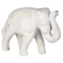 MICA Living Deko-Elefant - Aus Polyresin - Ca. 12 X 6,5 X 11 Cm