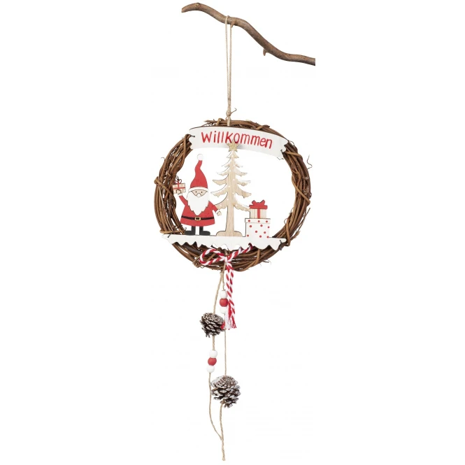 MICA Living Dekohänger - Kranz - Aus Weide - Ca. 17 X 2 X 42 Cm 3 MICA Living Dekohänger - Kranz - Aus Weide - Ca. 17 X 2 X 42 Cm