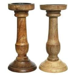 Sonstiger Hersteller Kerzenständer - Aus Holz - Ca. 11 X 25 Cm - 1 Stück 8 Sonstiger Hersteller Kerzenständer - Aus Holz - Ca. 11 X 25 Cm - 1 Stück -MICA decoration Shop 2190401 1 neu