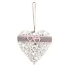 MICA Living Dekohänger - Weidenherz - Weiß/grau/rosa - Ca. 26 X 26 Cm -MICA decoration Shop 219266 4016096384630 mica living herzhaenger weiss grau rosa 01