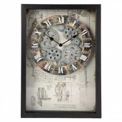 MICA Living Wanduhr - Industrial - Ca. 27 X 6 X 40,5 Cm