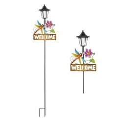 MICA Living LED-Solarstecker - Laterne - Ca. 25,5 X 11 X 127,5 Cm - 1 Stück -MICA decoration Shop 223977 1