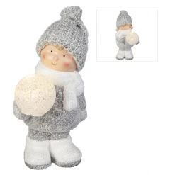 MICA Living Winterkind - Aus Terrakotta - Ca. 12,5 X 11,5 X 23 Cm - 1 Stück