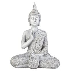 MICA Living Buddha - Aus Polyresin - Ca. 15,5 X 9 X 20,5 Cm