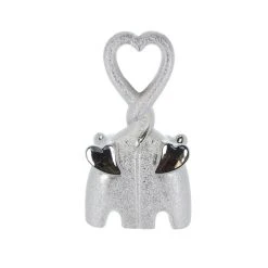 MICA Living Elefantenpärchen Silber - Ca. 17,5 X 6,5 X 30 Cm