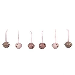 MICA Living Deko-Glöckchen - Ø = Ca. 4 Cm - 6 Stück - 1 Set