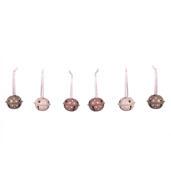 MICA Living Deko-Glöckchen - Ø = Ca. 4 Cm - 6 Stück - 1 Set 3 MICA Living Deko-Glöckchen - Ø = Ca. 4 Cm - 6 Stück - 1 Set