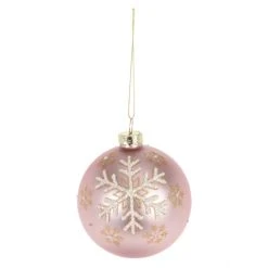 Sonstiger Hersteller Christbaumkugel - Schneeflocken - Aus Glas - Ø = Ca. 8 Cm - 1 Stück