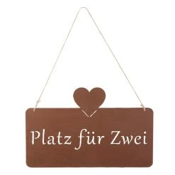 MICA Living Dekohänger - Platz Für Zwei - Ca. 33 X 21 Cm