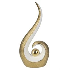 MICA Living Standdeko - Aus Keramik - Ca. 16 X 9 X 33 Cm - Gold