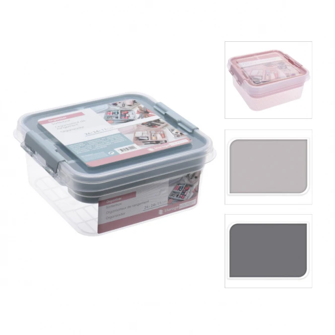 Sonstiger Hersteller Aufbewahrungsbox - Ca. 26 X 24 X 11 Cm - 1 Stück 7 Sonstiger Hersteller Aufbewahrungsbox - Ca. 26 X 24 X 11 Cm - 1 Stück – Bild 5