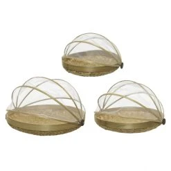 Sonstiger Hersteller Korb Mit Fliegenhaube - Aus Holz - Verschiedene Größen