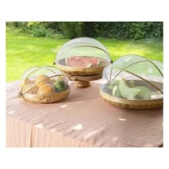 Sonstiger Hersteller Korb Mit Fliegenhaube - Aus Holz - Verschiedene Größen -MICA decoration Shop 235774 235775 235776 3