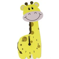 MICA Living Kinderwanduhr Giraffe - Ca. 14 X 3,5 X 30,5 Cm