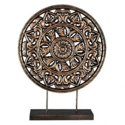 MICA Living Standdeko - Scheibe - Aus Holz - Ca. 35 X 8 X 44 Cm