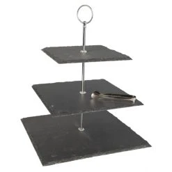 P:OS Etagere - Aus Schiefer - Ca. 28 X 28 X 35 Cm