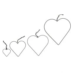 Out Of The Blue Dekohänger - Herz - 4 Stück -MICA decoration Shop 236958 2.