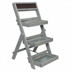 Sonstiger Hersteller Pflanz-Etagere - Aus Pinienholz - Ca. 39 X 6,5 X 78 Cm