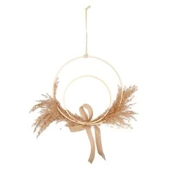 MICA Living Dekohänger - Ringe - Aus Holz - Ca. 27 X 1 X 27 Cm