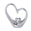 MICA Living Herzsilhouette Silber - Ca. 13,5 X 4 X 15 Cm -MICA decoration Shop 238670 bild 4016096436971