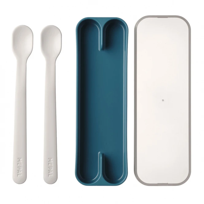 Mepal - Mio Fütterlöffel Set 2-tlg. - Blau 4 Mepal - Mio Fütterlöffel Set 2-tlg. - Blau - Image 2
