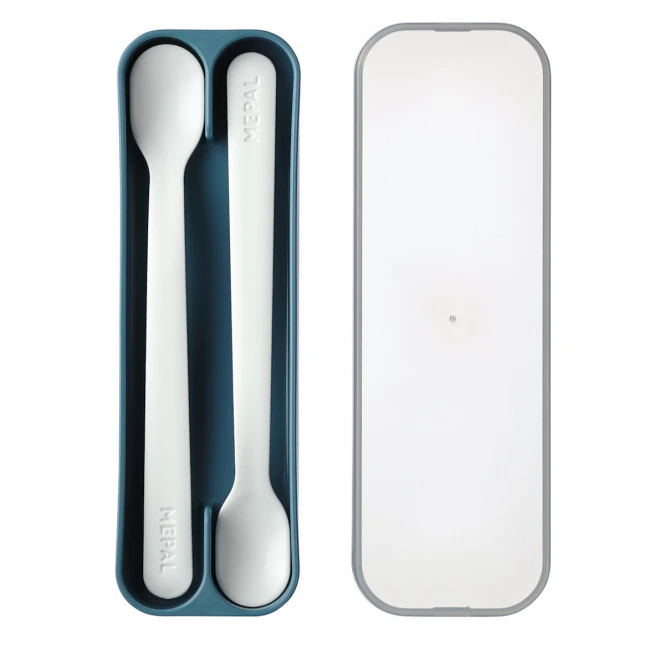 Mepal - Mio Fütterlöffel Set 2-tlg. - Blau 3 Mepal - Mio Fütterlöffel Set 2-tlg. - Blau