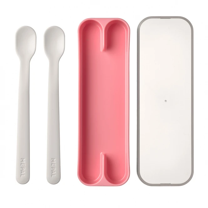 Mepal - Mio Fütterlöffel Set 2-tlg. - Rosa 3 Mepal - Mio Fütterlöffel Set 2-tlg. - Rosa - Image 2
