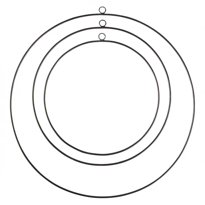 MICA Living Dekohänger - Ringe - 3 Stück - Schwarz 7 MICA Living Dekohänger - Ringe - 3 Stück - Schwarz - Image 5