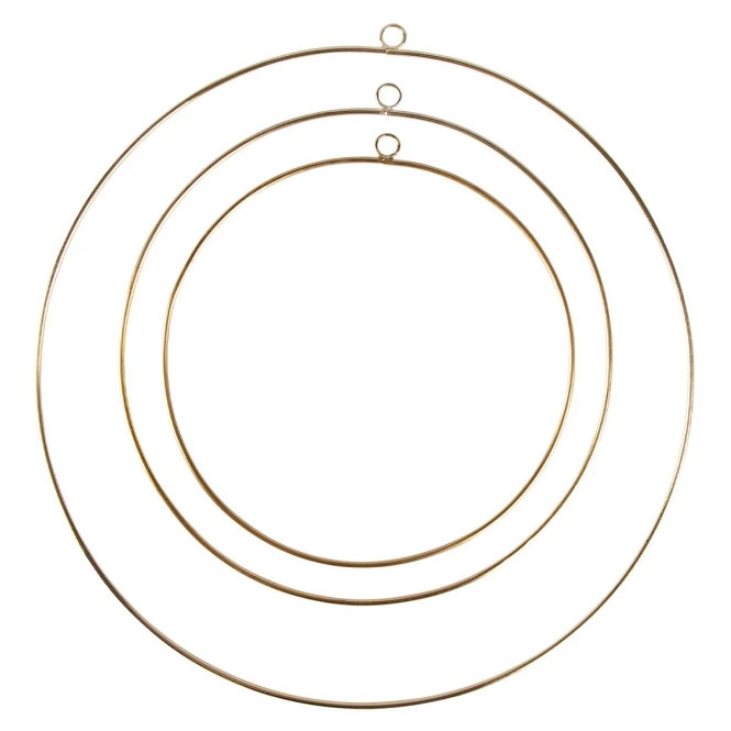 MICA Living Dekohänger - Ringe - 3 Stück - Gold 5 MICA Living Dekohänger - Ringe - 3 Stück - Gold - Image 3