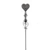 MICA Living Pflanzenstecker - Herz - Grau - Aus Metall - Ca. 100 X 9 Cm -MICA decoration Shop 239472 Bild 4016096440756