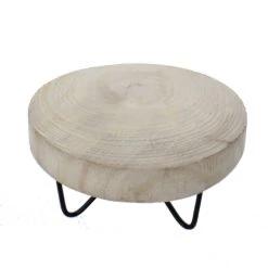 MICA Living Dekoplatte - Holz Mit Metallfüßen - Ca. 24 X 13 Cm