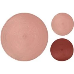 Sonstiger Hersteller Platzset - Pink/rot - Ø = 38 Cm