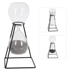 Sonstiger Hersteller Standdeko - Sanduhr - Aus Glas - Ca. 12 X 12 X 23 Cm - 1 Stück