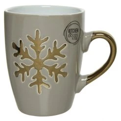 Sonstiger Hersteller Tasse - Schneeflocke - Aus Keramik - Ca. 250 Ml - Ca. 11 X 8 Cm - 1 Stück -MICA decoration Shop 240910 2