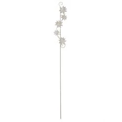 MICA Living Gartenstecker - Blumen - Grau - Aus Metall - Ca. 115 X 16 Cm