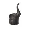 MICA Living Elefant Sitzend - Schwarz - Aus Dolomit - Ca. 11 X 9 X 20,5 Cm -MICA decoration Shop 243875 4016096451943 mica living elefant sitzend schwarz 01
